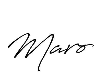 Use a signature maker to create a handwritten signature online. With this signature software, you can design (Antro_Vectra_Bolder) your own signature for name Maro. Maro signature style 7 images and pictures png