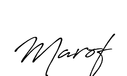 Also You can easily find your signature by using the search form. We will create Marof name handwritten signature images for you free of cost using Antro_Vectra_Bolder sign style. Marof signature style 7 images and pictures png