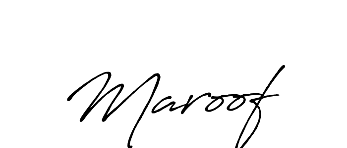 Also we have Maroof  name is the best signature style. Create professional handwritten signature collection using Antro_Vectra_Bolder autograph style. Maroof  signature style 7 images and pictures png