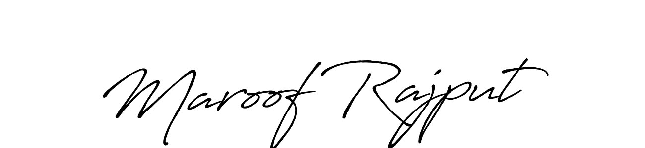 The best way (Antro_Vectra_Bolder) to make a short signature is to pick only two or three words in your name. The name Maroof Rajput include a total of six letters. For converting this name. Maroof Rajput signature style 7 images and pictures png