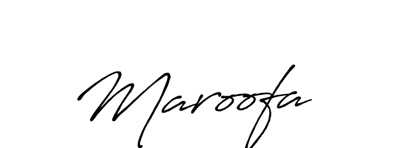 Also You can easily find your signature by using the search form. We will create Maroofa  name handwritten signature images for you free of cost using Antro_Vectra_Bolder sign style. Maroofa  signature style 7 images and pictures png