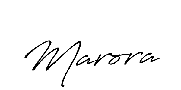 Design your own signature with our free online signature maker. With this signature software, you can create a handwritten (Antro_Vectra_Bolder) signature for name Marora. Marora signature style 7 images and pictures png