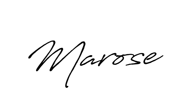 Make a beautiful signature design for name Marose. With this signature (Antro_Vectra_Bolder) style, you can create a handwritten signature for free. Marose signature style 7 images and pictures png