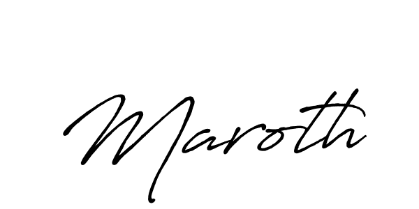 Design your own signature with our free online signature maker. With this signature software, you can create a handwritten (Antro_Vectra_Bolder) signature for name Maroth. Maroth signature style 7 images and pictures png