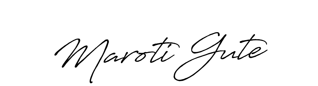 Antro_Vectra_Bolder is a professional signature style that is perfect for those who want to add a touch of class to their signature. It is also a great choice for those who want to make their signature more unique. Get Maroti Gute name to fancy signature for free. Maroti Gute signature style 7 images and pictures png