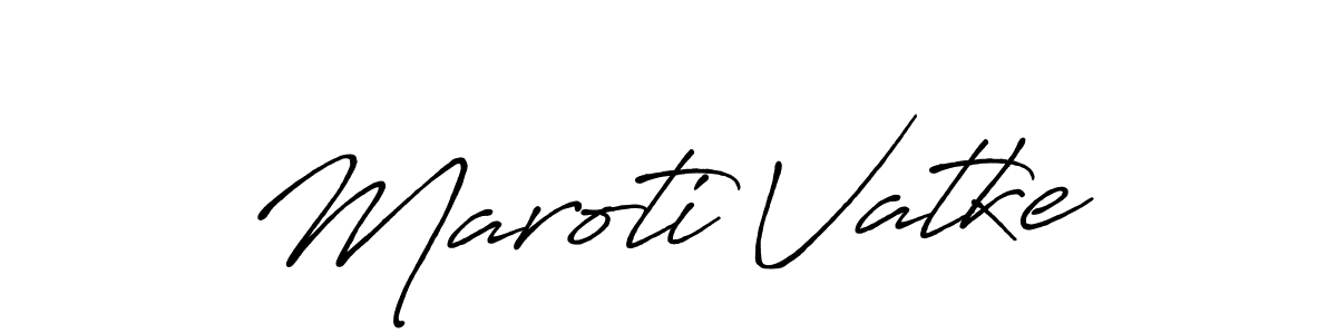 How to make Maroti Vatke name signature. Use Antro_Vectra_Bolder style for creating short signs online. This is the latest handwritten sign. Maroti Vatke signature style 7 images and pictures png