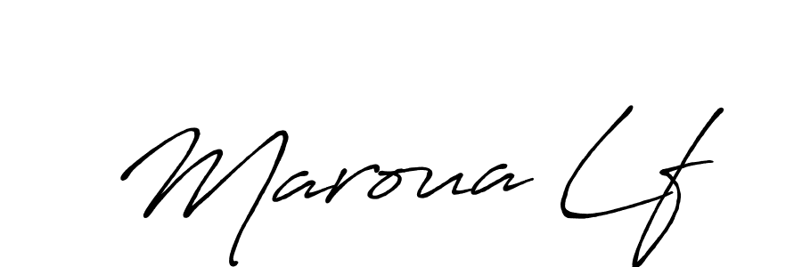 Make a short Maroua Lf signature style. Manage your documents anywhere anytime using Antro_Vectra_Bolder. Create and add eSignatures, submit forms, share and send files easily. Maroua Lf signature style 7 images and pictures png