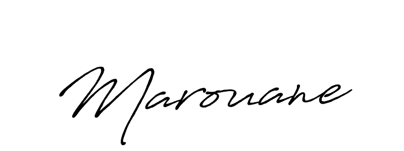 Create a beautiful signature design for name Marouane. With this signature (Antro_Vectra_Bolder) fonts, you can make a handwritten signature for free. Marouane signature style 7 images and pictures png