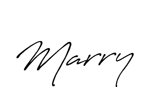 Make a beautiful signature design for name Marry. With this signature (Antro_Vectra_Bolder) style, you can create a handwritten signature for free. Marry signature style 7 images and pictures png