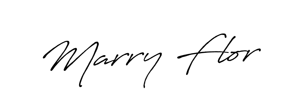 Similarly Antro_Vectra_Bolder is the best handwritten signature design. Signature creator online .You can use it as an online autograph creator for name Marry Flor. Marry Flor signature style 7 images and pictures png