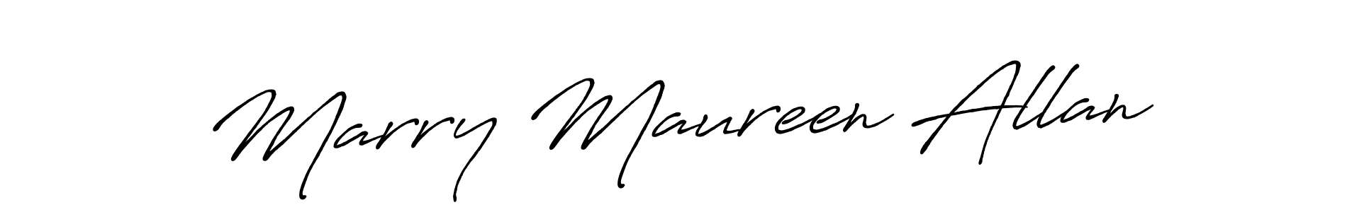 Also we have Marry Maureen Allan name is the best signature style. Create professional handwritten signature collection using Antro_Vectra_Bolder autograph style. Marry Maureen Allan signature style 7 images and pictures png