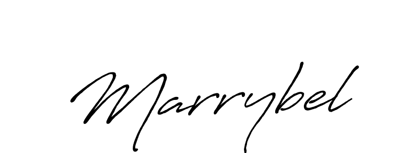 Design your own signature with our free online signature maker. With this signature software, you can create a handwritten (Antro_Vectra_Bolder) signature for name Marrybel. Marrybel signature style 7 images and pictures png