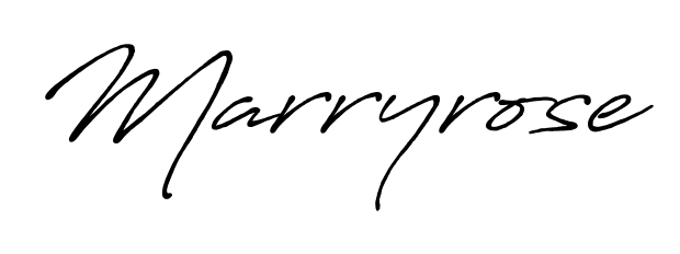 Express your personality with a custom Marryrose signature crafted with Antro_Vectra_Bolder typography. Free transparent PNG download available. Marryrose signature style 7 images and pictures png