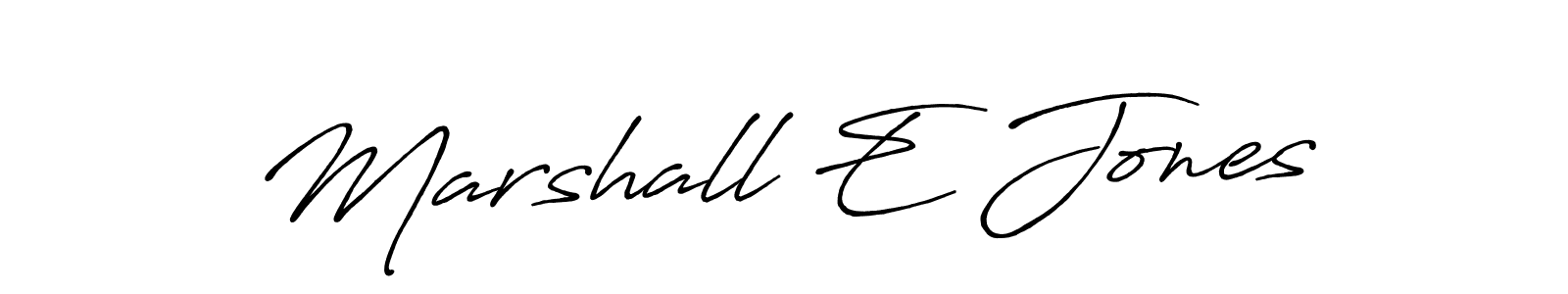 How to make Marshall E Jones signature? Antro_Vectra_Bolder is a professional autograph style. Create handwritten signature for Marshall E Jones name. Marshall E Jones signature style 7 images and pictures png