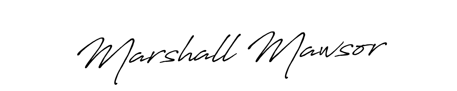 Marshall Mawsor stylish signature style. Best Handwritten Sign (Antro_Vectra_Bolder) for my name. Handwritten Signature Collection Ideas for my name Marshall Mawsor. Marshall Mawsor signature style 7 images and pictures png
