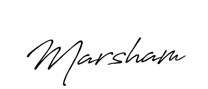 It looks lik you need a new signature style for name Marsham. Design unique handwritten (Antro_Vectra_Bolder) signature with our free signature maker in just a few clicks. Marsham signature style 7 images and pictures png