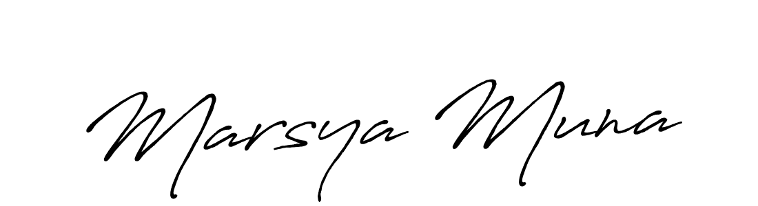 Make a beautiful signature design for name Marsya Muna. Use this online signature maker to create a handwritten signature for free. Marsya Muna signature style 7 images and pictures png