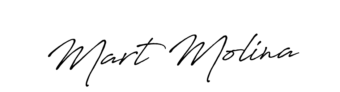 Similarly Antro_Vectra_Bolder is the best handwritten signature design. Signature creator online .You can use it as an online autograph creator for name Mart Molina. Mart Molina signature style 7 images and pictures png
