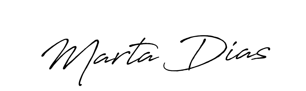 Create a beautiful signature design for name Marta Dias. With this signature (Antro_Vectra_Bolder) fonts, you can make a handwritten signature for free. Marta Dias signature style 7 images and pictures png