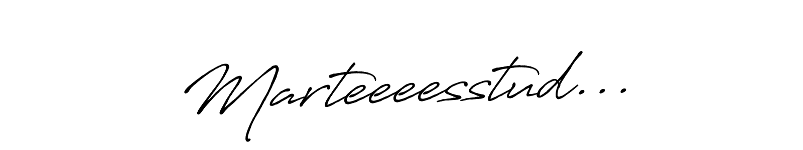 Use a signature maker to create a handwritten signature online. With this signature software, you can design (Antro_Vectra_Bolder) your own signature for name Marteeeesstud.... Marteeeesstud... signature style 7 images and pictures png