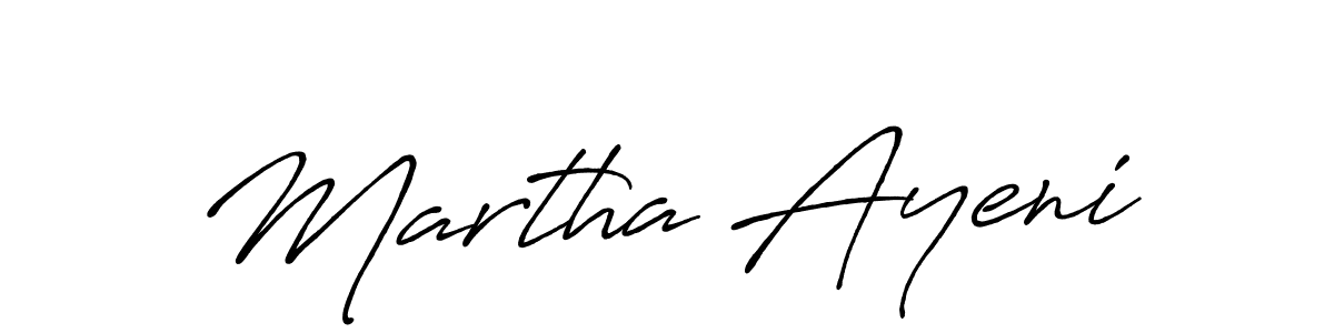 Make a beautiful signature design for name Martha Ayeni. With this signature (Antro_Vectra_Bolder) style, you can create a handwritten signature for free. Martha Ayeni signature style 7 images and pictures png