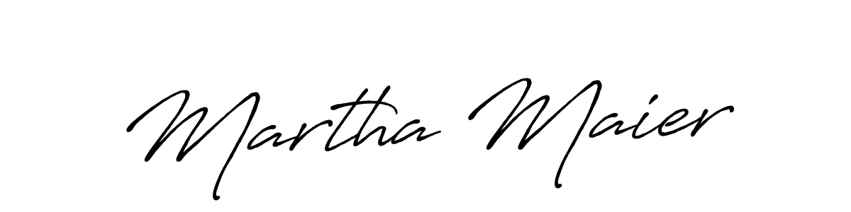 Design your own signature with our free online signature maker. With this signature software, you can create a handwritten (Antro_Vectra_Bolder) signature for name Martha Maier. Martha Maier signature style 7 images and pictures png
