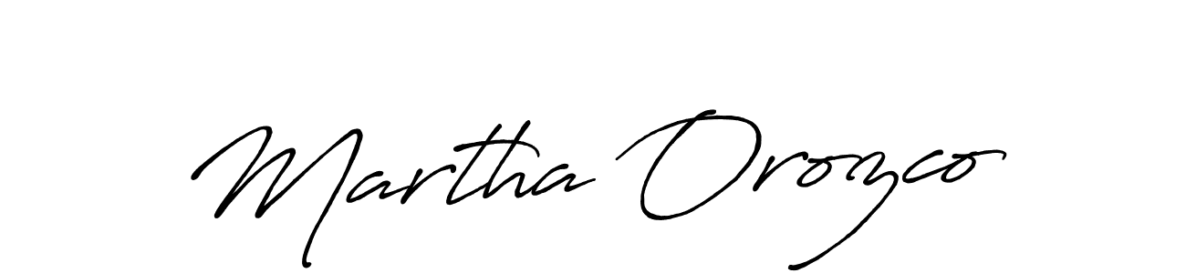 Design your own signature with our free online signature maker. With this signature software, you can create a handwritten (Antro_Vectra_Bolder) signature for name Martha Orozco. Martha Orozco signature style 7 images and pictures png