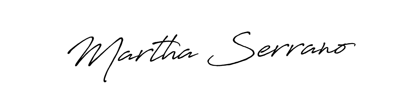 How to make Martha Serrano signature? Antro_Vectra_Bolder is a professional autograph style. Create handwritten signature for Martha Serrano name. Martha Serrano signature style 7 images and pictures png