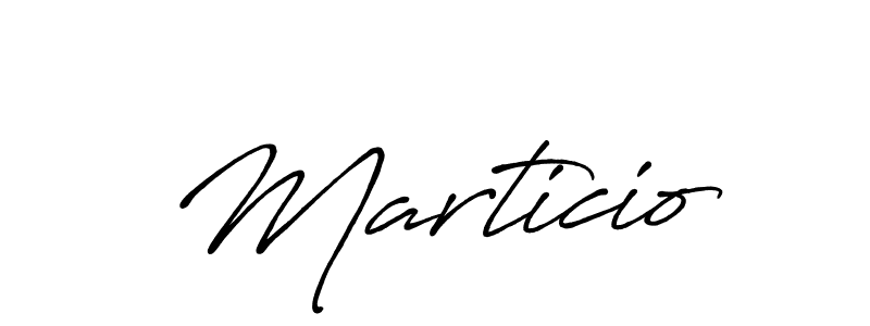 Design your own signature with our free online signature maker. With this signature software, you can create a handwritten (Antro_Vectra_Bolder) signature for name Marticio. Marticio signature style 7 images and pictures png
