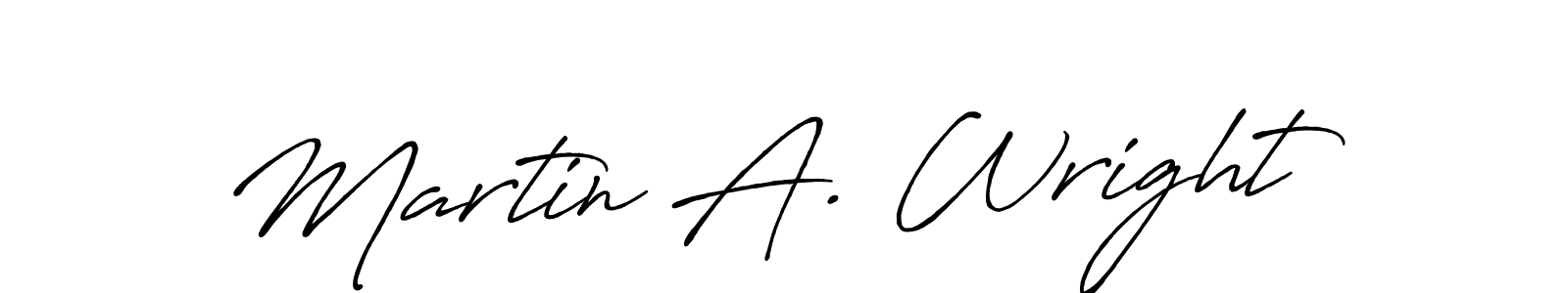 How to make Martin A. Wright signature? Antro_Vectra_Bolder is a professional autograph style. Create handwritten signature for Martin A. Wright name. Martin A. Wright signature style 7 images and pictures png