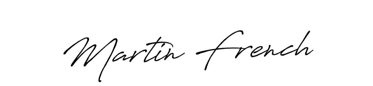 How to make Martin French name signature. Use Antro_Vectra_Bolder style for creating short signs online. This is the latest handwritten sign. Martin French signature style 7 images and pictures png