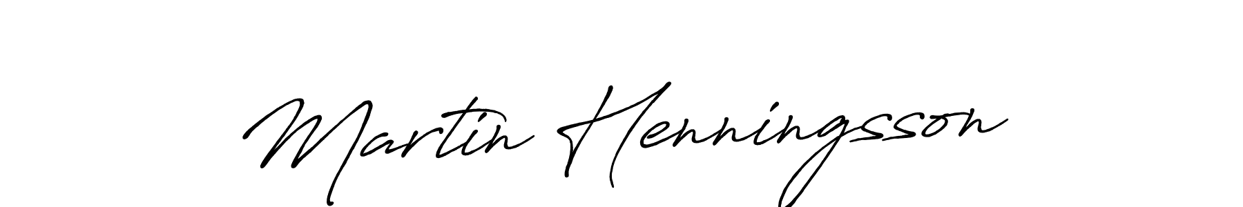 Martin Henningsson stylish signature style. Best Handwritten Sign (Antro_Vectra_Bolder) for my name. Handwritten Signature Collection Ideas for my name Martin Henningsson. Martin Henningsson signature style 7 images and pictures png