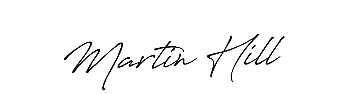 Create a beautiful signature design for name Martin Hill. With this signature (Antro_Vectra_Bolder) fonts, you can make a handwritten signature for free. Martin Hill signature style 7 images and pictures png