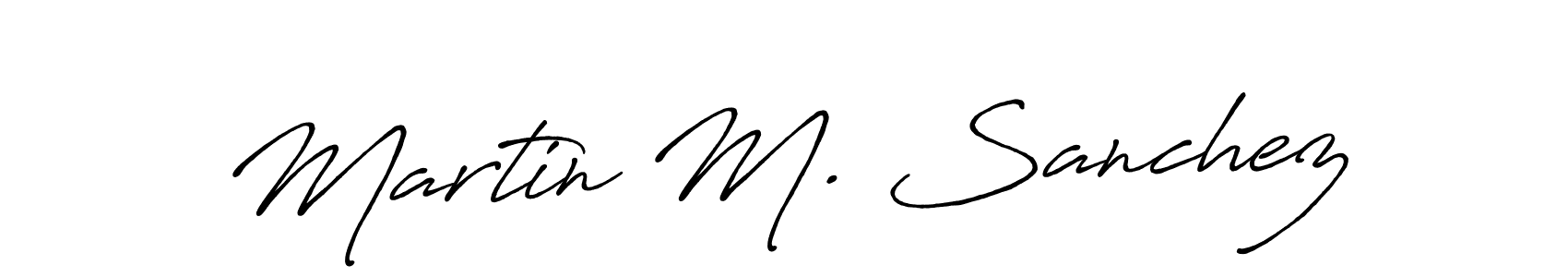 Similarly Antro_Vectra_Bolder is the best handwritten signature design. Signature creator online .You can use it as an online autograph creator for name Martin M. Sanchez. Martin M. Sanchez signature style 7 images and pictures png