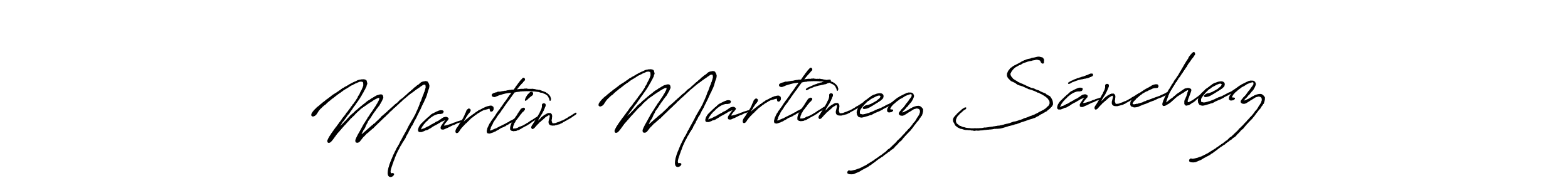 Make a beautiful signature design for name Martin Martínez Sánchez. With this signature (Antro_Vectra_Bolder) style, you can create a handwritten signature for free. Martin Martínez Sánchez signature style 7 images and pictures png