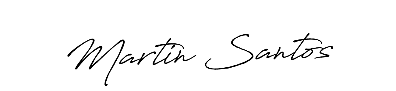 Create a beautiful signature design for name Martin Santos. With this signature (Antro_Vectra_Bolder) fonts, you can make a handwritten signature for free. Martin Santos signature style 7 images and pictures png