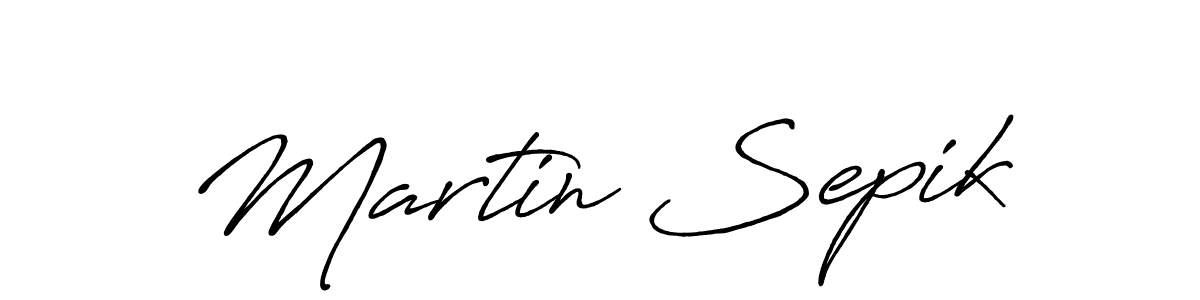 Antro_Vectra_Bolder is a professional signature style that is perfect for those who want to add a touch of class to their signature. It is also a great choice for those who want to make their signature more unique. Get Martin Sepik name to fancy signature for free. Martin Sepik signature style 7 images and pictures png