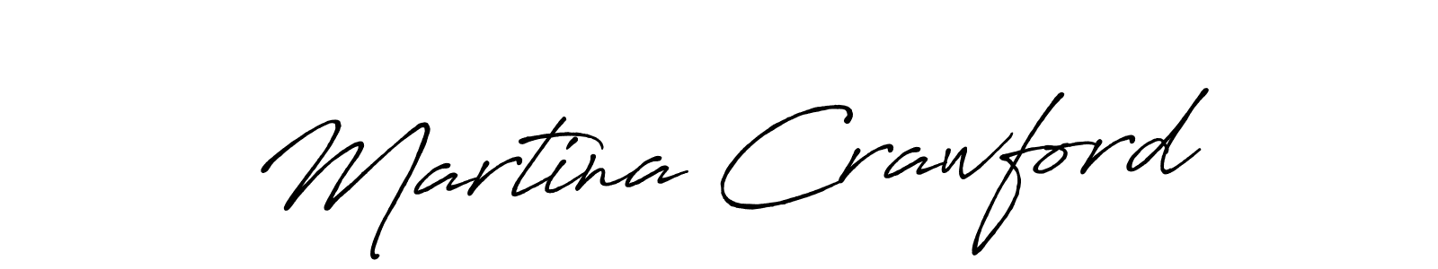 Design your own signature with our free online signature maker. With this signature software, you can create a handwritten (Antro_Vectra_Bolder) signature for name Martina Crawford. Martina Crawford signature style 7 images and pictures png