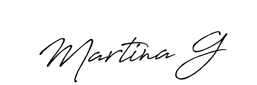 Design your own signature with our free online signature maker. With this signature software, you can create a handwritten (Antro_Vectra_Bolder) signature for name Martina G. Martina G signature style 7 images and pictures png