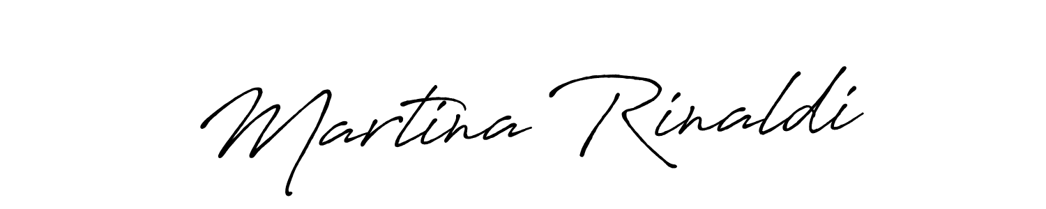 Make a beautiful signature design for name Martina Rinaldi. With this signature (Antro_Vectra_Bolder) style, you can create a handwritten signature for free. Martina Rinaldi signature style 7 images and pictures png