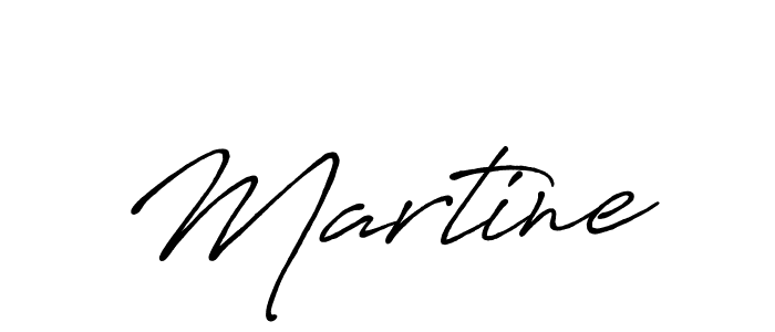 Create a beautiful signature design for name Martine. With this signature (Antro_Vectra_Bolder) fonts, you can make a handwritten signature for free. Martine signature style 7 images and pictures png