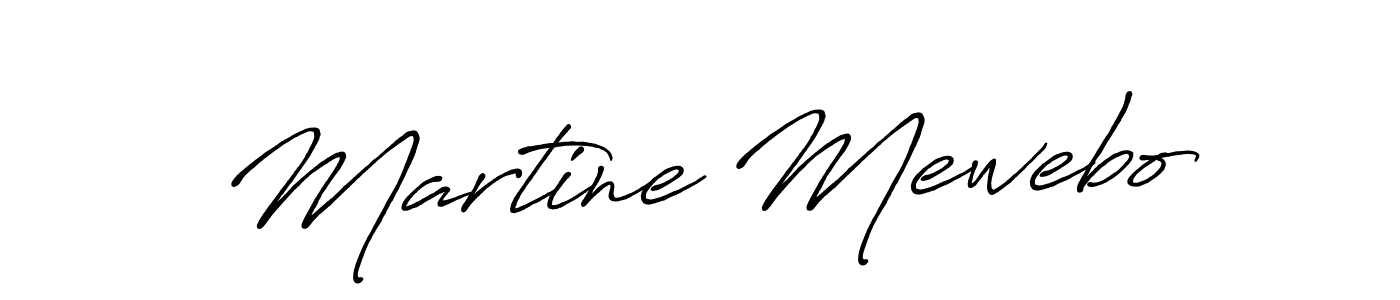 Also we have Martine Mewebo name is the best signature style. Create professional handwritten signature collection using Antro_Vectra_Bolder autograph style. Martine Mewebo signature style 7 images and pictures png