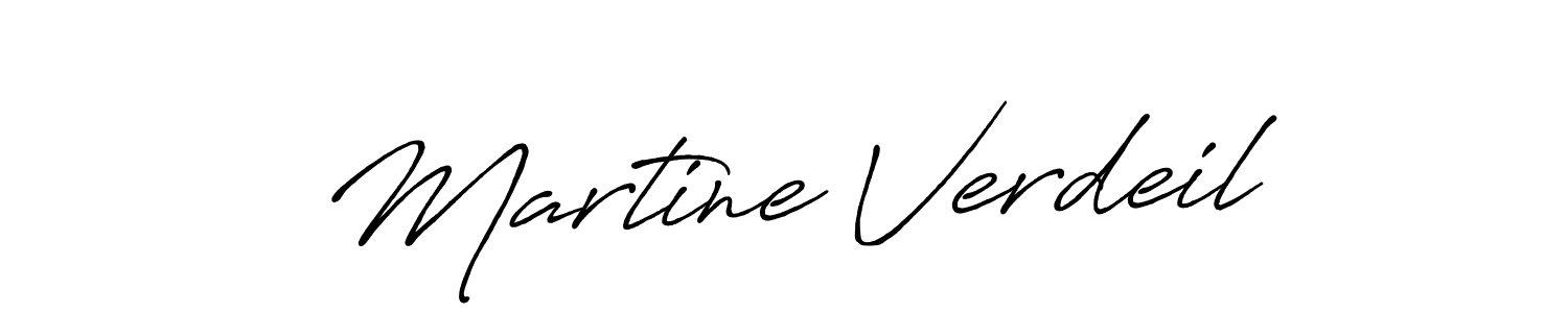 Make a beautiful signature design for name Martine Verdeil. With this signature (Antro_Vectra_Bolder) style, you can create a handwritten signature for free. Martine Verdeil signature style 7 images and pictures png