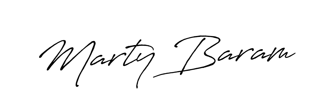 How to make Marty Baram signature? Antro_Vectra_Bolder is a professional autograph style. Create handwritten signature for Marty Baram name. Marty Baram signature style 7 images and pictures png
