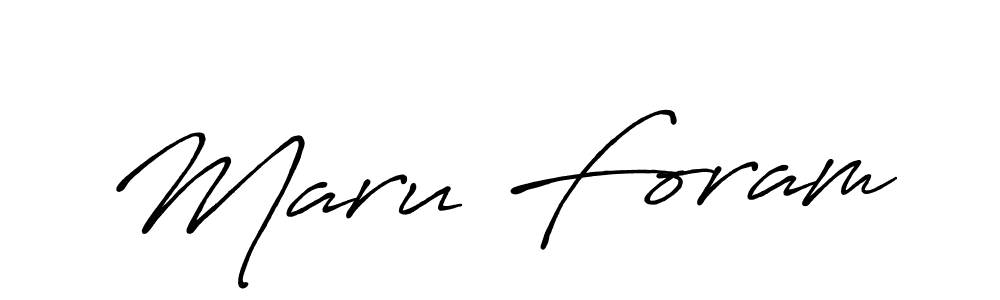 Best and Professional Signature Style for Maru Foram. Antro_Vectra_Bolder Best Signature Style Collection. Maru Foram signature style 7 images and pictures png