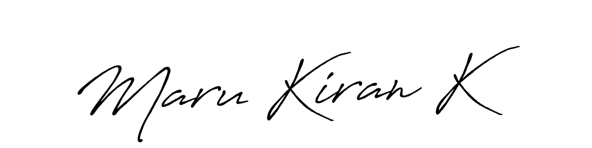 You should practise on your own different ways (Antro_Vectra_Bolder) to write your name (Maru Kiran K) in signature. don't let someone else do it for you. Maru Kiran K signature style 7 images and pictures png