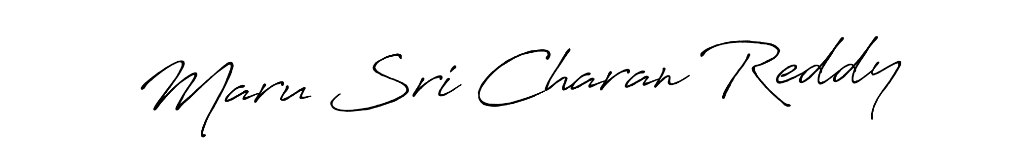 How to make Maru Sri Charan Reddy signature? Antro_Vectra_Bolder is a professional autograph style. Create handwritten signature for Maru Sri Charan Reddy name. Maru Sri Charan Reddy signature style 7 images and pictures png