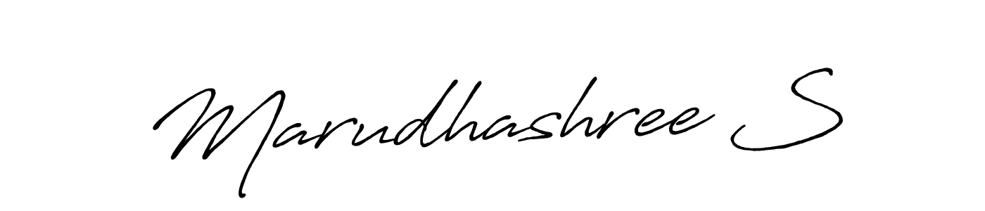 Use a signature maker to create a handwritten signature online. With this signature software, you can design (Antro_Vectra_Bolder) your own signature for name Marudhashree S. Marudhashree S signature style 7 images and pictures png