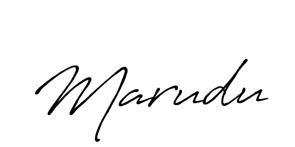 Use a signature maker to create a handwritten signature online. With this signature software, you can design (Antro_Vectra_Bolder) your own signature for name Marudu. Marudu signature style 7 images and pictures png