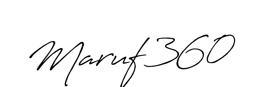 How to Draw Maruf 360 signature style? Antro_Vectra_Bolder is a latest design signature styles for name Maruf 360. Maruf 360 signature style 7 images and pictures png